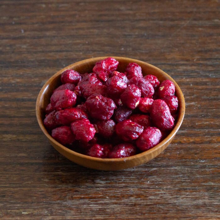 Maní confitado frutilla